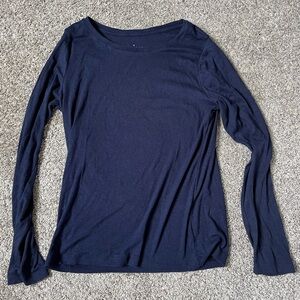 Navy Target LongSleeve Shirt